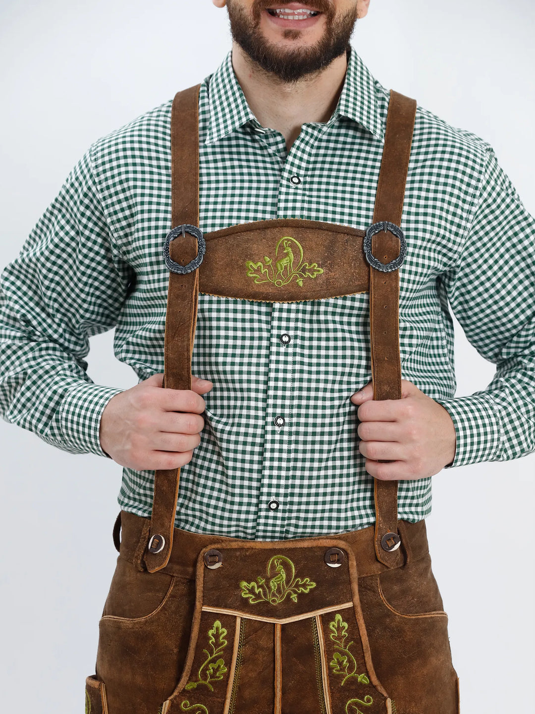 Lederhosen Men Suspenders Hirsch