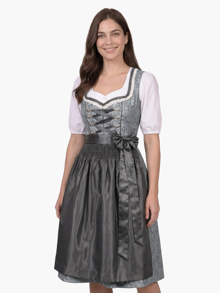 Midi Dirndl Inspired by Pure Slate Blue Heritage