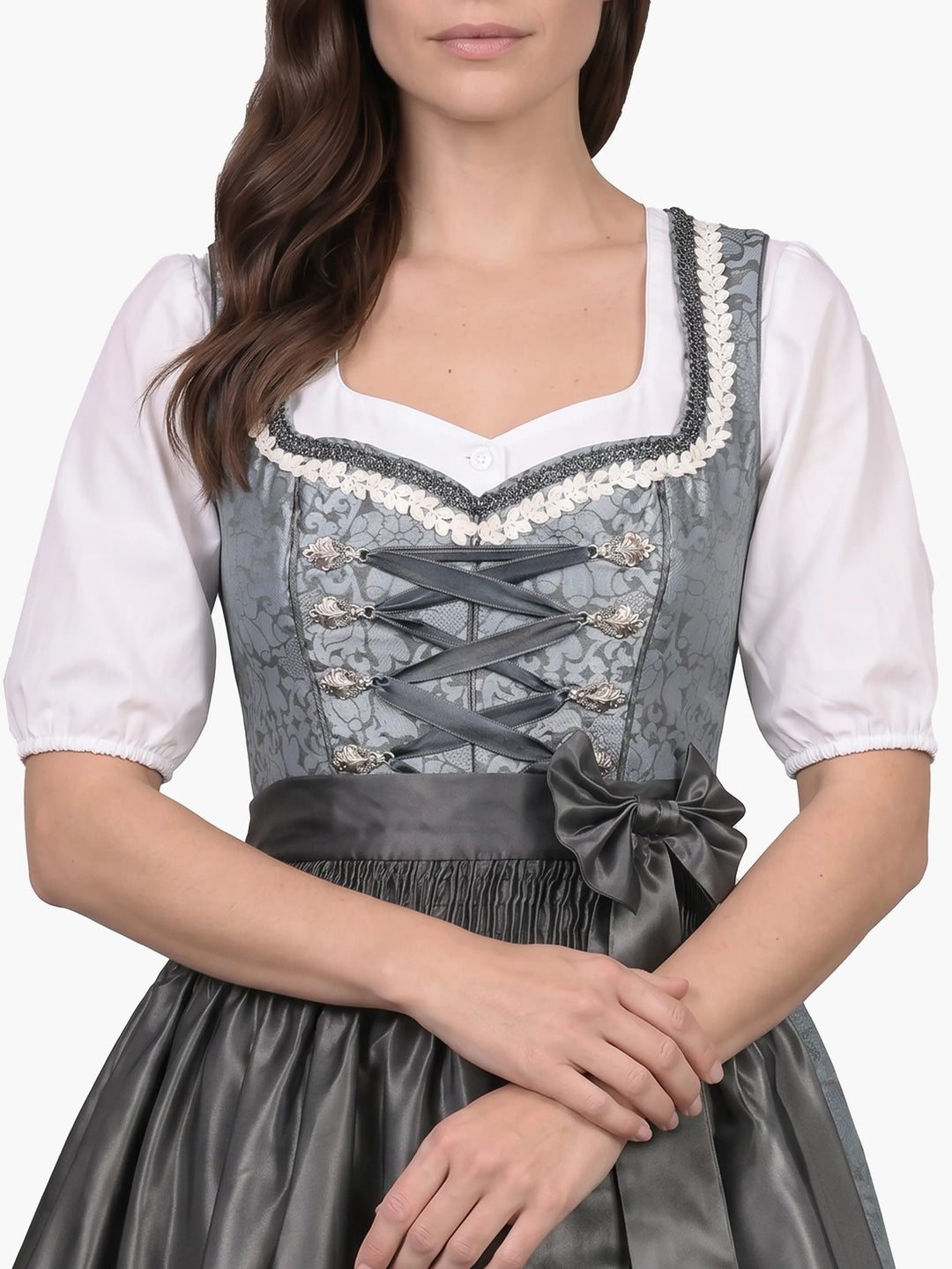 Midi Dirndl Inspired by Pure Slate Blue Heritage