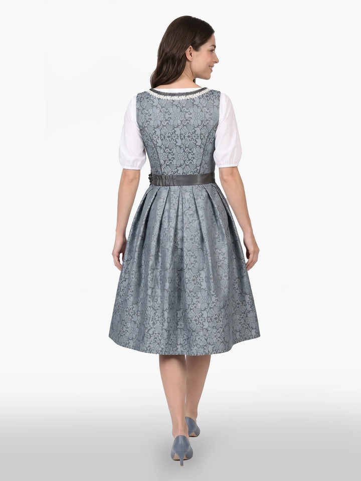 Midi Dirndl Inspired by Pure Slate Blue Heritage