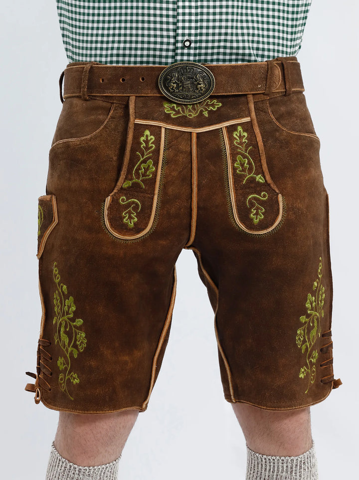 Lederhosen Men Hirsch with Belt
