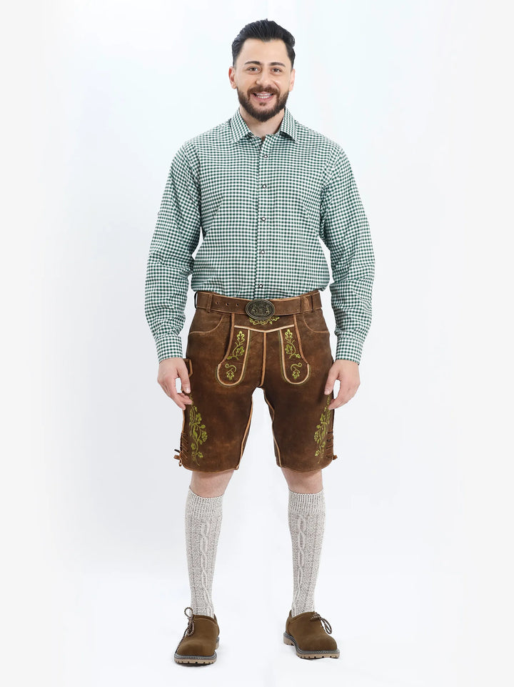 Lederhosen Men Hirsch with Belt