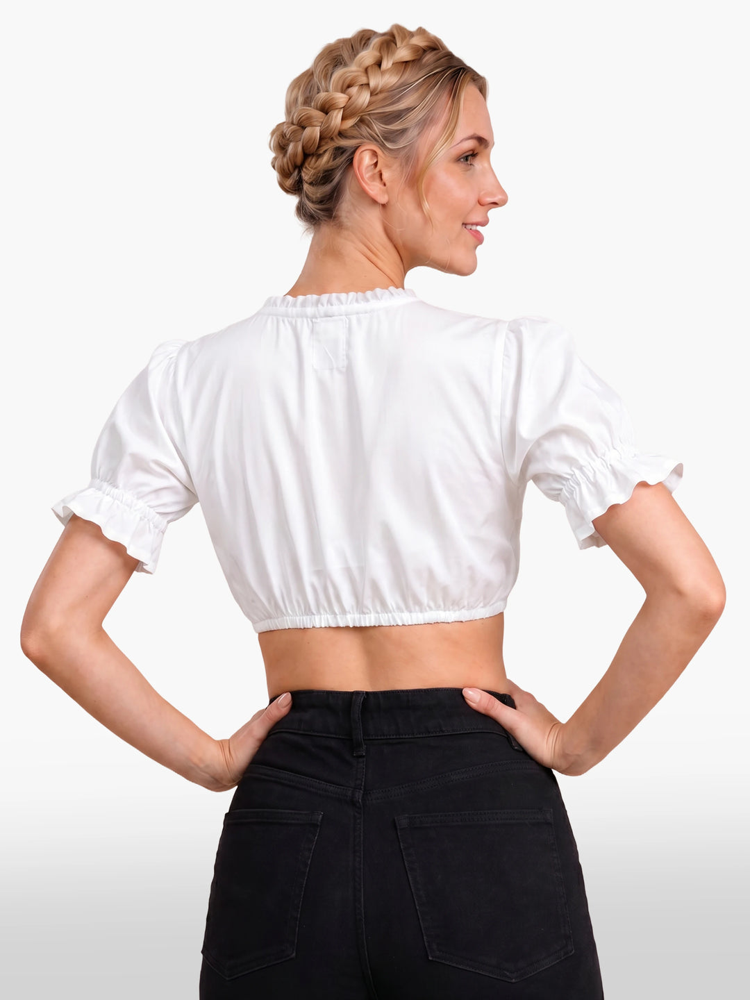 Dirndl Blouse Classic White Bavarian Style