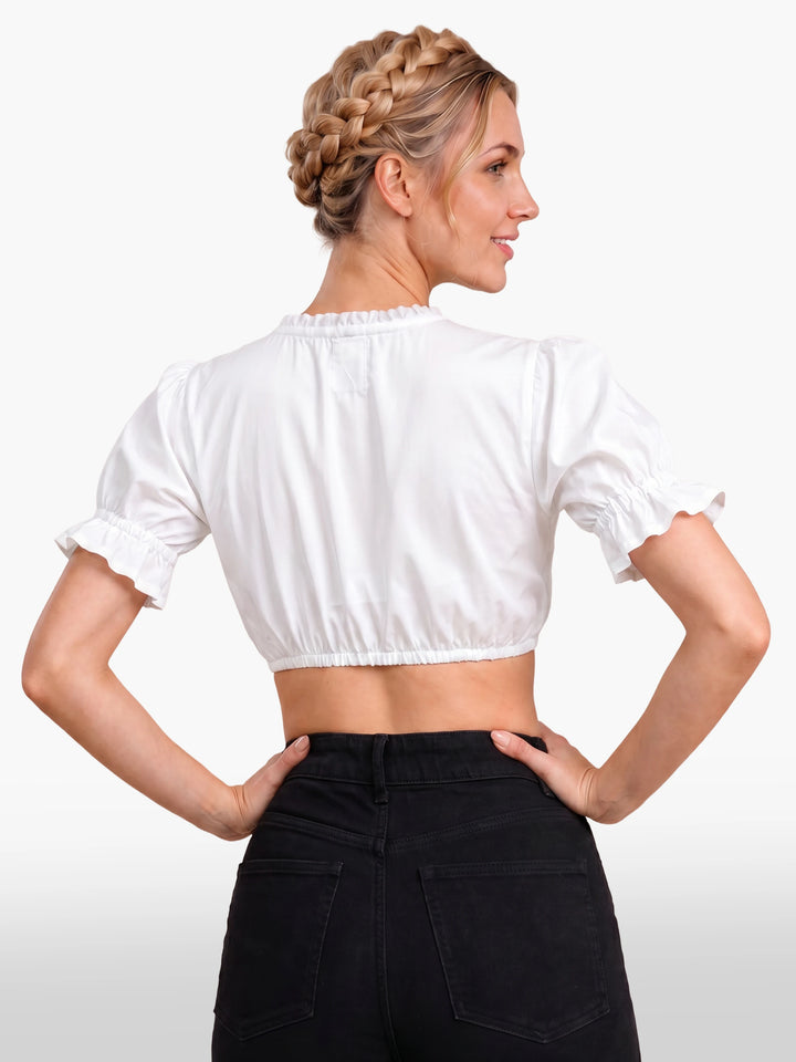 Dirndl Blouse Classic White Bavarian Style