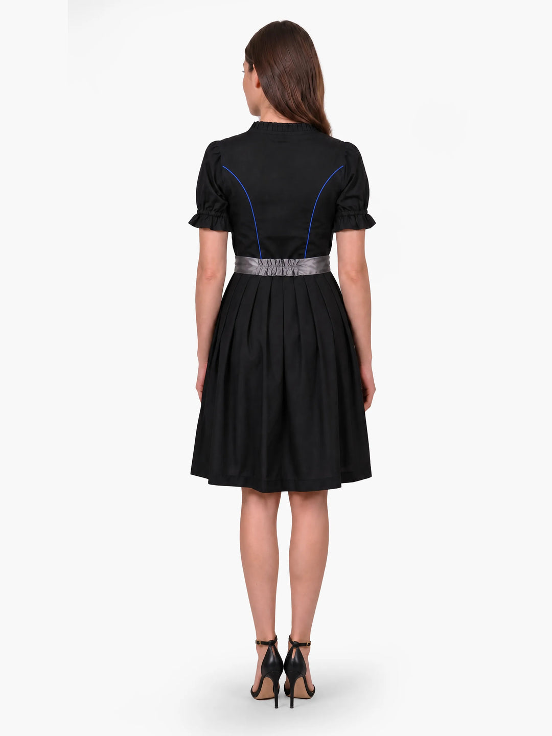 Premium Black Oktoberfest Dress Sapphire Blue