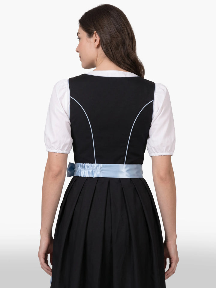 Embroidered German Dirndl Celestial Blue Charm
