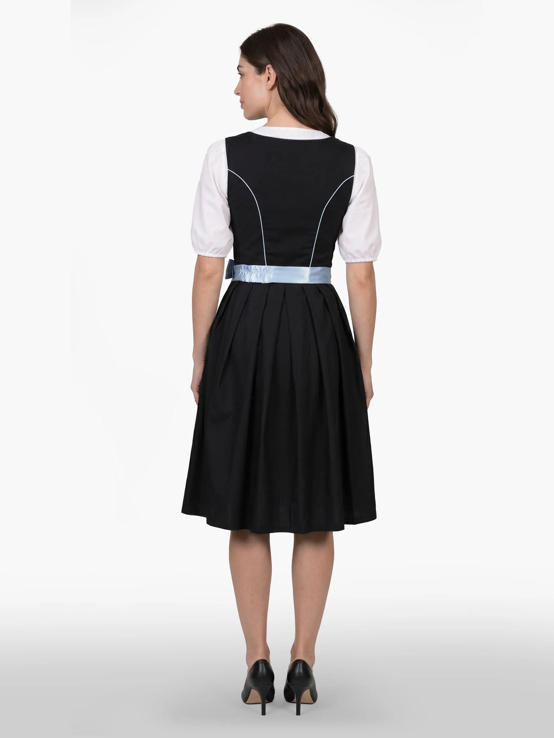 Embroidered German Dirndl Celestial Blue Charm