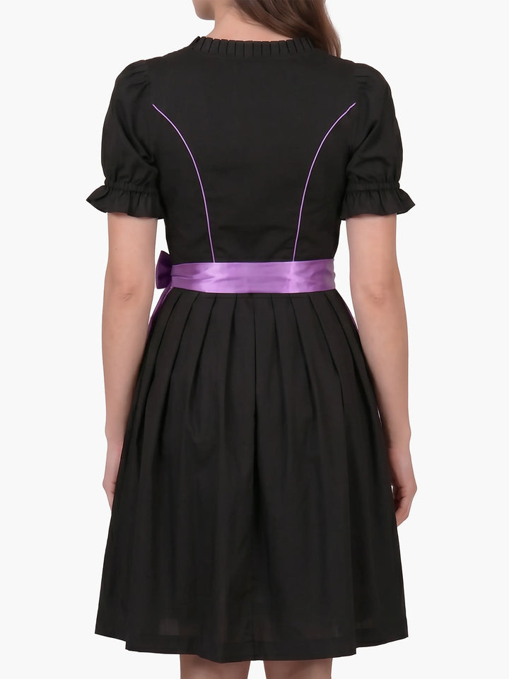 Enchanted Black Oktoberfest Dress Lilac Bloom