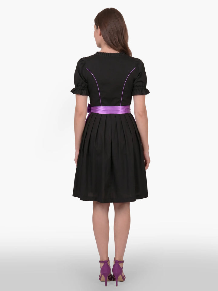 Enchanted Black Oktoberfest Dress Lilac Bloom