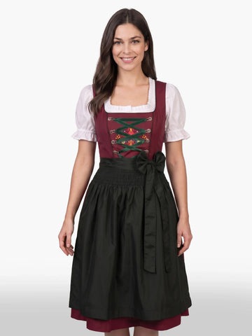 Authentic German Embroidered Dirndl Folk Embroidery