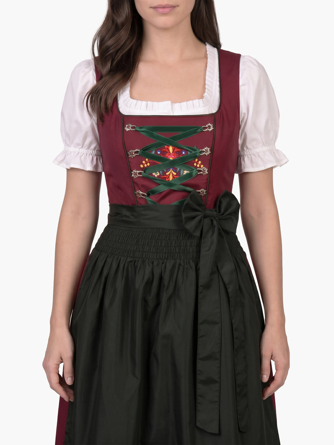 Authentic German Embroidered Dirndl Folk Embroidery