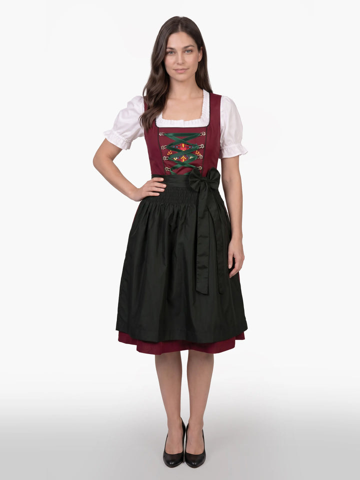 Authentic German Embroidered Dirndl Folk Embroidery