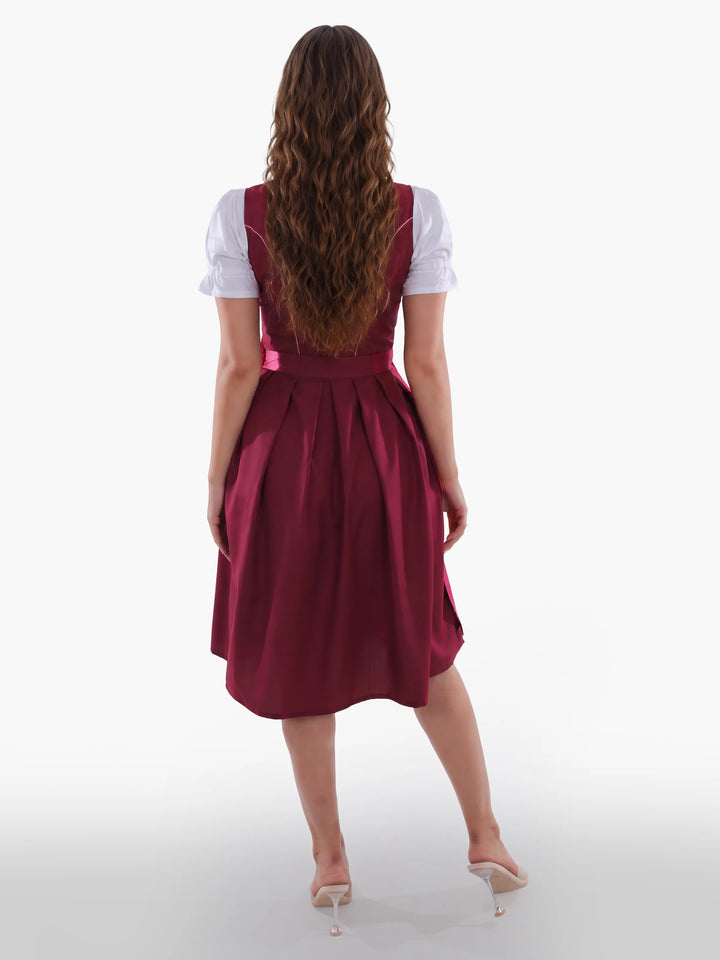 Premium Bavarian Dirndl with Alpine Floral Motif