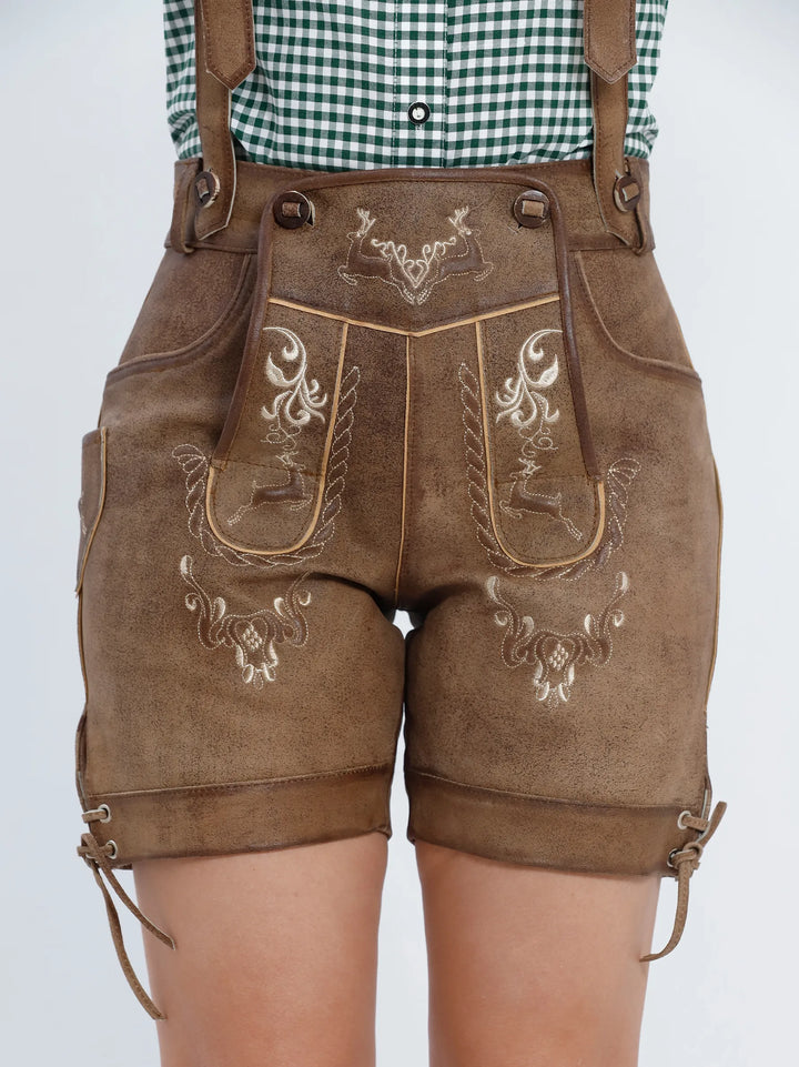 Women Lederhosen Alpine Flower