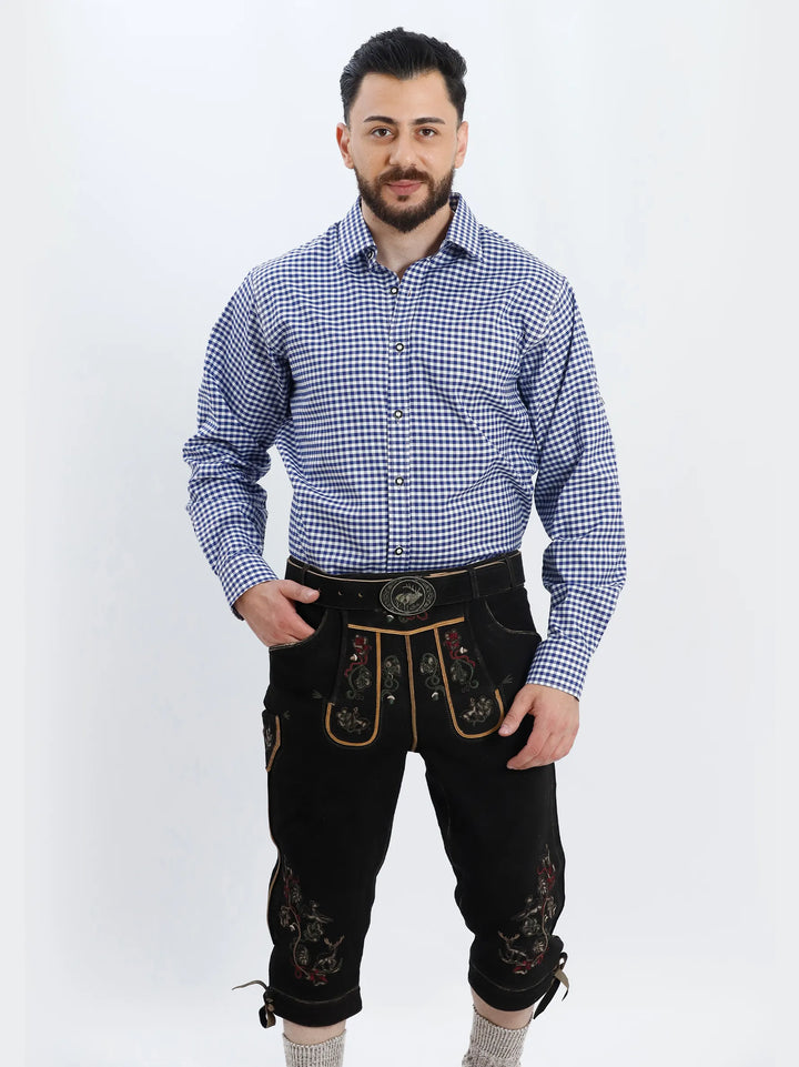 Trachten Shirt Checkered Blue