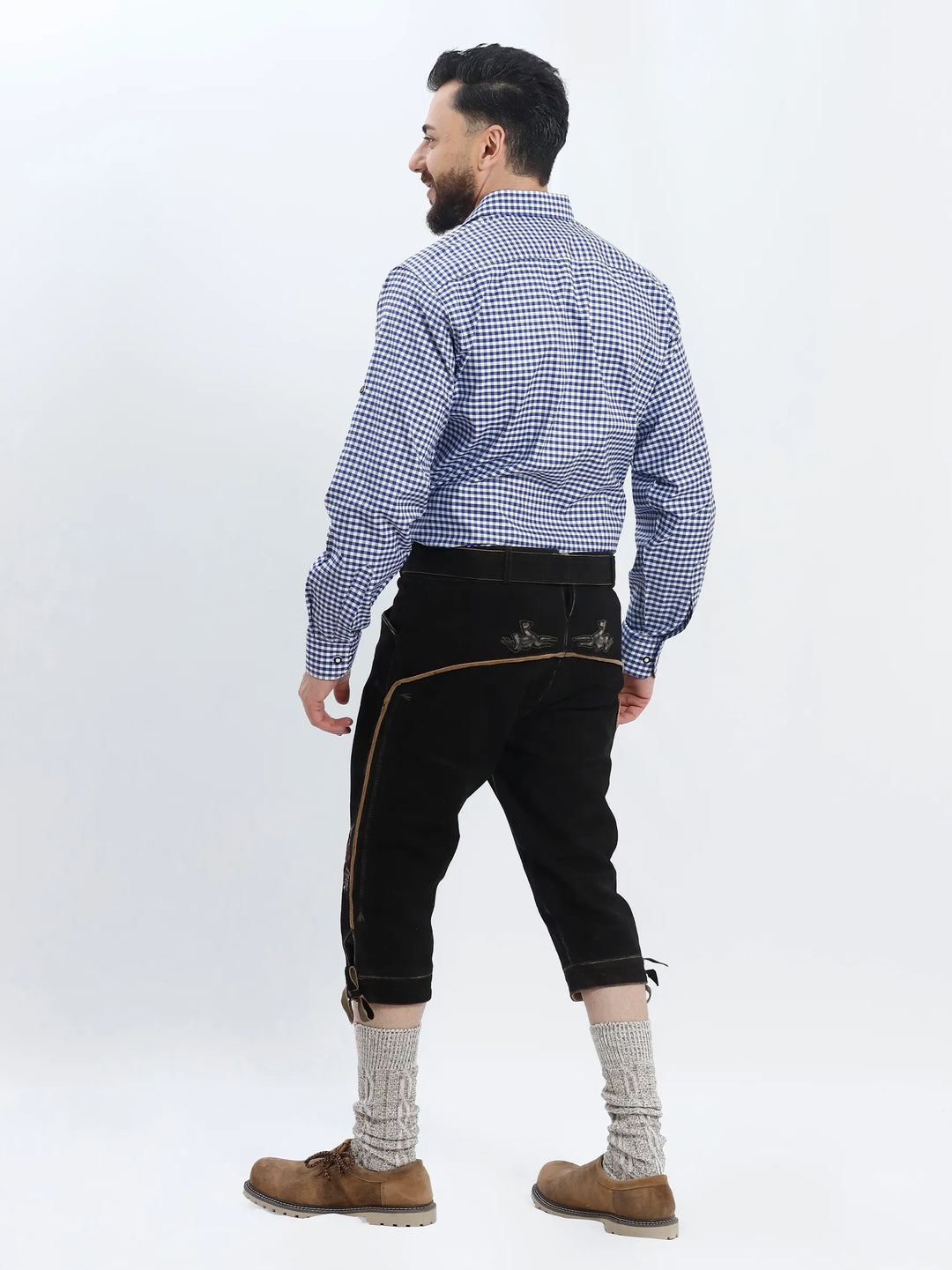 Trachten Shirt Checkered Blue