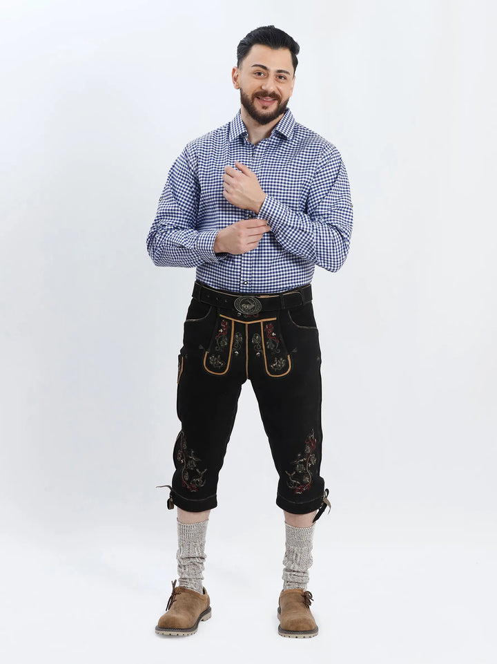 Trachten Shirt Checkered Blue