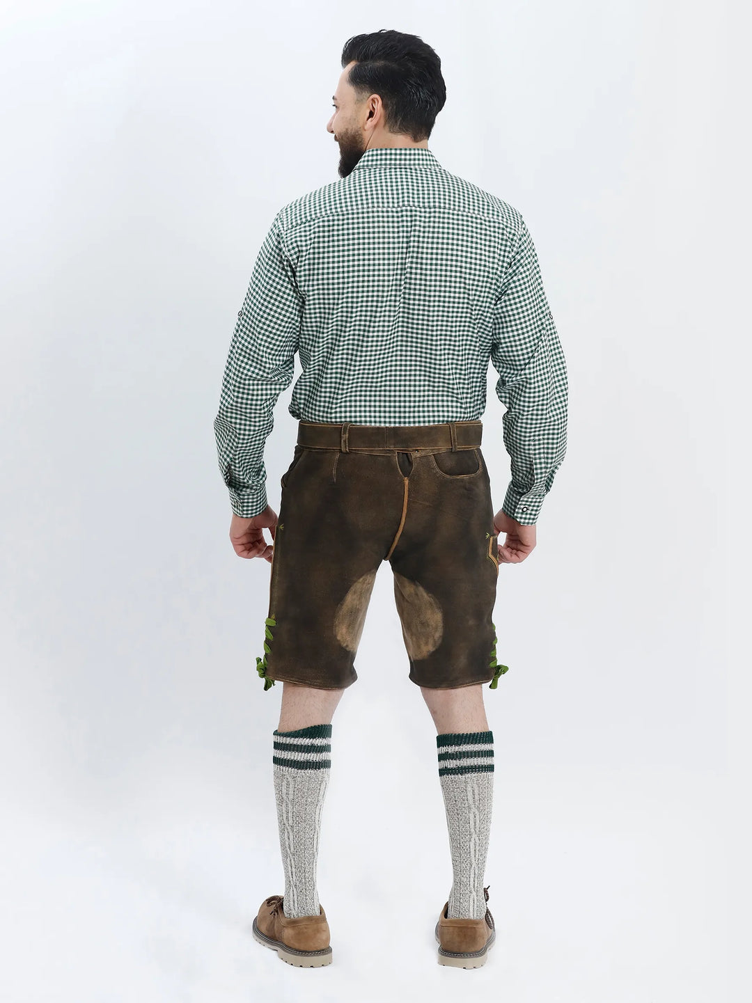Trachten Shirt Checkered Green
